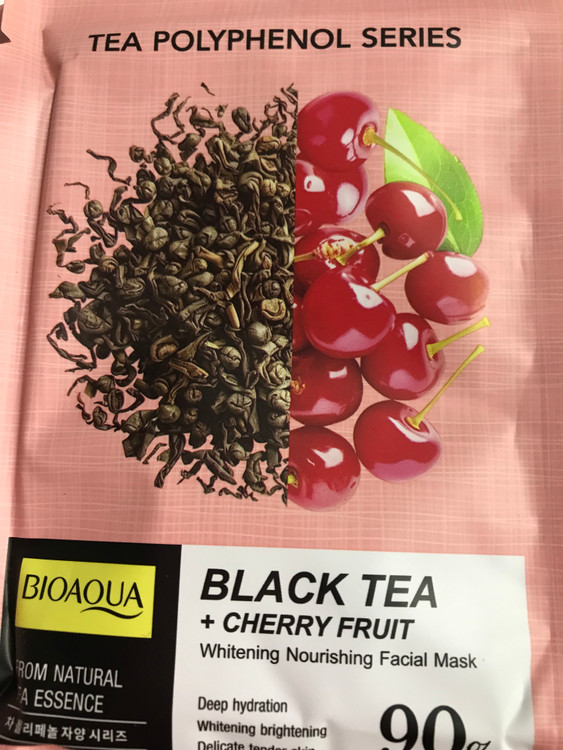 ماسک چای سیاه و گیلاس